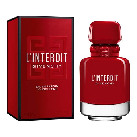 givenchy l'interdit rouge müller|Givenchy eau de parfum rouge.